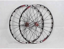 Mnjin Mountain Bike Wheel Bike Wheel Tyres Spokes Rim Mountain bike wheelset, 26 / 27.5 inch bicycle orne rear wheel wheel set aluminum alloy rim double-walled disc brake Palin bearings 8 9 10 speed 24 holes