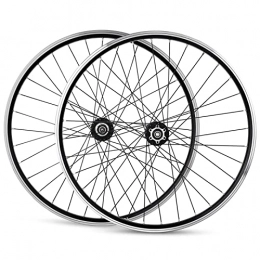 AWJ Mountain Bike Wheel Bike Wheels 26Inch Bike Wheelset Disc / V-Brake Universal MTB Cycling Wheels Alloy Rim 32H Quick Release Front Rear Wheel Fit 7 8 9 10 11 Speed Cassette