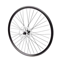 LRBBH Mountain Bike Wheel Bike Wheels Front Wheel with Disc Rear Wheel Rotary 7 Layer Freewheel Aluminium Alloy Black Rim for Mountain Bike Stable / 26 inches / Front Wheel