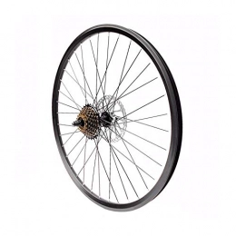 LRBBH Mountain Bike Wheel Bike Wheels Front Wheel with Disc Rear Wheel Rotary 7 Layer Freewheel Aluminium Alloy Black Rim for Mountain Bike Stable / 26 inches / Rear Wheel