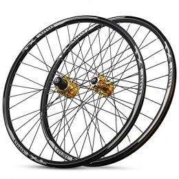 AWJ Spares Bike Wheels Mountain Bike Wheelsets 26'' Aluminum Alloy Disc Brake Front 2 Rear 4 Bearing Hubs 32 Spokes Bike Wheel Fit 8 / 9 / 10 / 11 Speed Cassette