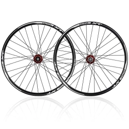 SHKJ Spares Bike Wheelset 26" 27.5" 29" Rim Disc Brake MTB Wheels Front Rear Quick Release Wheel 32H Hub, fit 8-11 Speed Cassette (Color : Red, Size : 29inch)