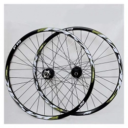 CHICTI Spares Bike Wheelset 26 27.5 29in Cycling Mountain Disc Brake Wheel Set Quick Release Front 2 Rear 4 Palin Bearing 32H 7 / 8 / 9 / 10 / 11 Speed (Color : A, Size : 26in)