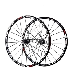 SHKJ Mountain Bike Wheel Bike Wheelset, 26 / 27.5 inch Mountain Cycling Wheels, Disc Brake / Fit for 8 9 10 11 Speed Freewheels / Quick Release Axles Bicycle Accessory (Color : Black, Size : 27.5 inch)