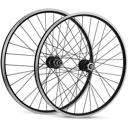 ITOSUI Spares Bike Wheelset 26, Front Rear Bicycle Wheels Double Wall MTB Mountain Bike Sealed Bearings Hub V-Brake Hybrid / Disc Brake 7 / 8 / 9 / 10 / 11 Speed