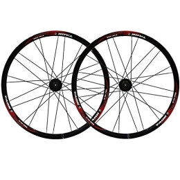 WYJW Spares Bike Wheelset 26-inch Mountain Wheel Set Bicycle Front Rear Double Layer Alloy Rim Disc Brake Hub Quick-release For 7 / 8 / 9 Speed
