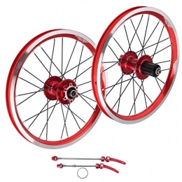 Cerlingwee Spares Bike Wheelset, Durable 305 Disc Brake 11 Speed 6 Nail Bicycle Motocross Wheelset, for V Brake Mountain Bike Outdoor Road Bike(red)
