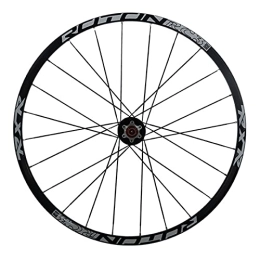 BYCDD Spares Bike Wheelset Mountain Road Bicycle Wheels Thru Axle Front Rear Rim Cycling Wheel Set Disc Brake, Fit 7-11 Speed Cassette Bicycle Wheelset, Black_26 Inch