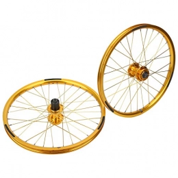 Pangdingk Spares Bike Wheelset Rims, 32 Holes Practical Bicycle Wheel Set, Stable Reliable for 20inches 406 Tires Cycling Accessory Mountain Bike