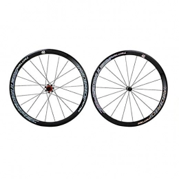 BIKERISK Mountain Bike Wheel BIKERISK New RS2.0 Road Bicycle aluminum alloy rim four-axis side pull road wheel group anti-cursor colorful standard bicycle accessories, Black