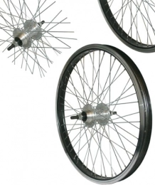 BMX 20" REAR Bicycle Cycling Wheel 48 Spoke "BLACK" Rim 10mm Axle TWR005BK