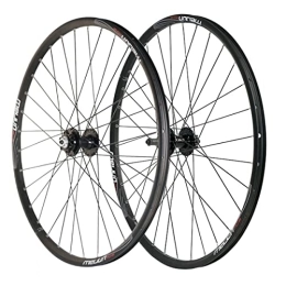 SHKJ Spares BMX Wheels 20 26 Inch Mountain Bike Wheelset Rim Disc Brake QR Hub 32H, For 6 / 7 / 8 / 9 Speed Rotary Flywheel (Color : 20" Black)