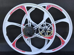 BUY DIRECT LTD Mountain Bike Wheel BUY DIRECT LTD MAGNESIUM ALLOY WHEELS FRONT REAR FOR MOUNTAIN BIKE 8 SPEED CASSETTE 26 inch
