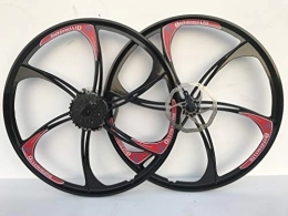 BUY DIRECT LTD Mountain Bike Wheel BUY DIRECT LTD MAGNESIUM ALLOY WHEELS PAIR FRONT AND REAR MOUNTAIN BIKE WITH CASSETTE NEW 26 INCH