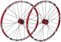 BUYAOBIAOXL Mountain Bike Wheel BUYAOBIAOXL Wheels Mountain Bike Wheelset MTB Bicycle Wheel Double Walled Cycling Wheels V-Brake Disc Rim Brake 24 Perforated Disc Wheelset Aluminum Alloy Wheel Hub Disc 8 / 9 / 10 Speed (Color : 27.5in)