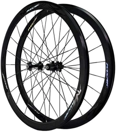 BUYAOBIAOXL Spares BUYAOBIAOXL Wheels Mountain Bike Wheelset Road Bike Wheels 700C 40MM Bicycle Wheelset Double-Walled Ultralight Alloy Wheels V Brake Fast Release Palin Bearing 7 8 9 10 11 / 12 Speed (Color : #3)