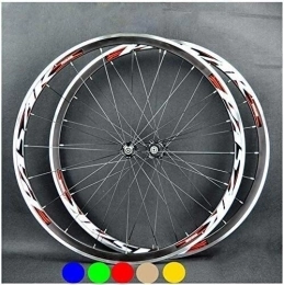 BUYAOBIAOXL Spares BUYAOBIAOXL Wheels Mountain Bike Wheelset Road bike wheelset 700C bike front wheel rear wheel 30mm double-wall alloy wheel bike wheelset Quick release BMX wheels V brake 7-11 speed (Color : #1)