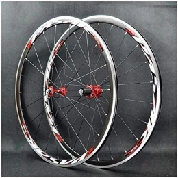 BUYAOBIAOXL Spares BUYAOBIAOXL Wheels Mountain Bike Wheelset Road bike wheelset 700C bike front wheel rear wheel 30mm double-wall alloy wheel bike wheelset Quick release BMX wheels V brake 7-11 speed (Color : #5)