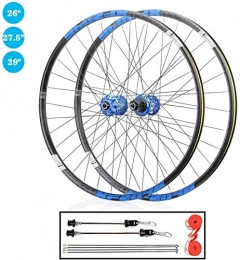 BZLLW Spares BZLLW Bike Wheel, 26 / 27.5 / 29Inch Mountain Bike Wheel Set QR Double Wall Rim Sealed Bearing Disc Brake Hub, for 1.7-2.4" Tyres 8-12 Speed Cassette (Size : 29in)