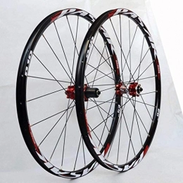 BZLLW Spares BZLLW Bike Wheel, MTB Mountain Bike Wheel 26 / 27.5Inch Bicycle Wheelset CNC Double Wall Alloy Rim Carbon Fiber Hub Sealed Bearing Disc Brake QR 7-11 Speed (Size : 26in)