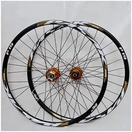 CAISYE Spares CAISYE 26 / 27.5 / 29 Inch Bicycle Wheel (Front + Rear) Mountain Bike Wheelset, Double Walled Aluminum Alloy MTB Rim Fast Release Disc Brake 32H 7-11 Speed Cassette, B, 26IN