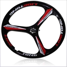 CAISYE Mountain Bike Wheel CAISYE 26 Inch Mountain Bike Rim (Front), Magnesium Alloy One Wheel Bicycle Set Disc Brake Accessories 26-Inches Bikes Wheels with Bearing Hubs Integrally Wheelset, Red