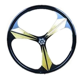 CAISYE Spares CAISYE 26-Inch Road Dead Flywheel, 3-Blade Mountain Bike Magnesium Alloy Wheelset Bicycle Aluminium Transmission Disc Brake Wheel Set for Adults And Children, Gold