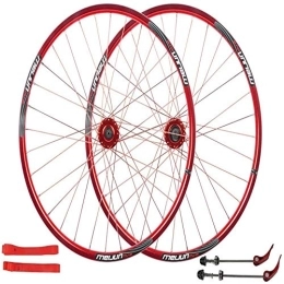 CAISYE Spares CAISYE Mountain Bike Disc Brake Wheel Set 26-Inch 32-Hole Bicycle Aluminum Alloy Front And Rear Wheels, Suitable for All Kinds of Mountain Bikes Road Bikes. MTB Bike Wheelset, Disc Brake Quick Rele