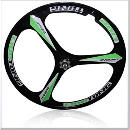 CAISYE Spares CAISYE Mountain Bike Rim 26 Inch Magnesium Alloy One Wheel Bicycle Set Disc Brake Accessories 26-Inches Bikes Wheels with Bearing Hubs Integrally Wheelset, Green, Rear wheel