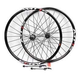 CAISYE Spares CAISYE MTB Bike Wheels 26 Inch, Double Wall 27.5 Inch Rim Cycling Hub 5 Palin Hybrid Quick Release 24 Hole 7 / 8 / 9 / 10 Speed Mountain Bike Disc Brake Wheel Set Inch Finished with 28 Holes, B