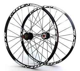 Unknown Mountain Bike Wheel Carbon 26'' 29" 27.5" 24Holes Disc Brake Mountain Bike Wheels QR Carbon Hubs MTB Bicycle Wheels Front 2 Rear 5 Sealed Bearings (Color : 275er black hubs)