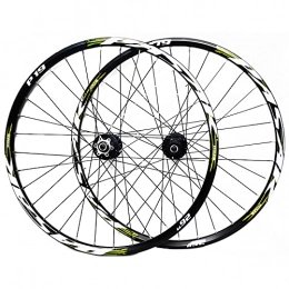 CAREXY Mountain Bike Wheel CAREXY Cycling Wheel Set, Double Walled 32H Rim MTB Wheelset 26 / 27.5 / 29 Inch Disc Brake Quick Release 7 / 8 / 9 / 10 / 11 Speed, E, 26