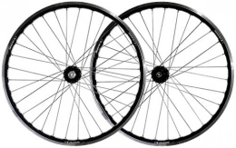 CDFC Spares CDFC Fahrradradsatz 26 inch mountain bike front and rear double wall alloy wheel disc / V brake 7-11 speed Palin Hub Rapid Release 32H, Black