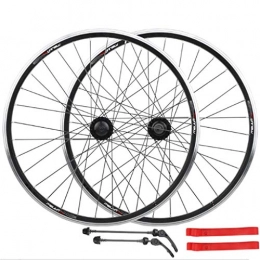 CDSL Spares CDSL 26" Mountain Bike Wheel Set Disc Rim Brake Sealed Hub 32H Black