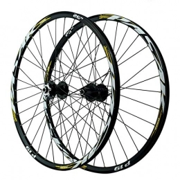 CHICTI Spares CHICTI 26 / 27.5 / 29'' Cycling Wheelsets, Disc Brake Double Wall MTB Rim First 2 Rear 5 Bearings 12-speed Quick Release Outdoor (Color : Black hub, Size : 27.5in)