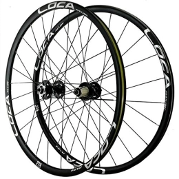 CHICTI Spares CHICTI 26 / 27.5 / 29 In Bike Wheelset, Double Wall MTB Rim 4 Peilin Bearing Quick Release Disc Brake Mountain Cycling Wheels Outdoor (Color : Black, Size : 26in)