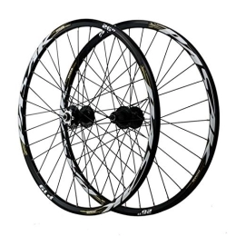 CHICTI Mountain Bike Wheel CHICTI 26 / 27.5 / 29 Inch Mountain Bike Wheel Set, Cycling Wheels Aluminum Alloy 32 Holes Six Nail Disc Brake 12 Speed Outdoor (Color : Black gold, Size : 29in)