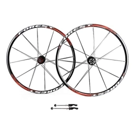 CHICTI Spares CHICTI 26 27.5 Inch Bike Wheelset, MTB Cycling Wheels Mountain Bike Disc Brake Wheel Set Quick Release 5 Palin Bearing 8 9 10 Speed Outdoor (Color : C, Size : 26inch)
