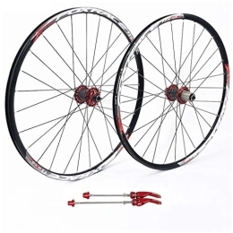 CHICTI Spares CHICTI 26 27.5 Inch Mountain Bike Wheelset, Double Wall Aluminum Alloy MTB Bicycle 24 Hole Disc Brake Hybrid Disc 8 9 10 Speed Outdoor (Size : 27.5inch)