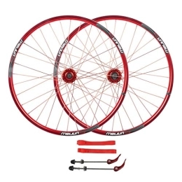 CHICTI Spares CHICTI 26'' Cycling Wheels, Aluminum Alloy Double Wall MTB Rim Disc Brake 7 / 8 / 9 / 10 Speed Cassette Flywheel Outdoor (Size : 26in)
