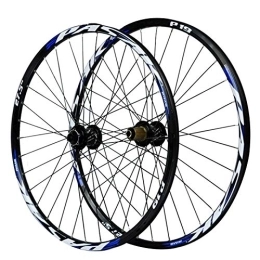 CHICTI Spares CHICTI 26" Cycling Wheels, Rear Bike Wheels Double Wall MTB Rim Disc Brakes Quick Release 7 / 8 / 9 / 10 / 11 Speed Outdoor (Color : Blue, Size : 26in)