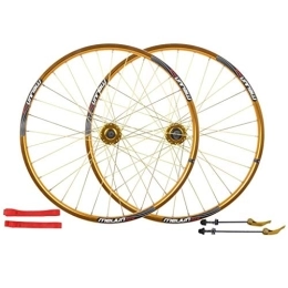 CHICTI Spares CHICTI 26 Inch Bike Wheelset, Cycling Wheels Mountain Bike Disc Brake Wheel Set Quick Release Palin Bearing 7 / 8 / 9 / 10 Speed Outdoor (Color : B, Size : 26INCH)