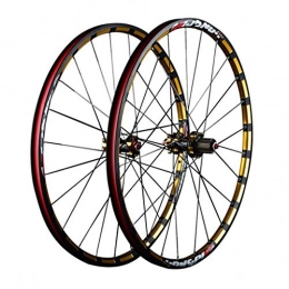 CHICTI Spares CHICTI 27.5inch Road Bike Wheelset, Double Wall Quick Release Disc / V-Brake MTB Rim Sealed Bearings Hub Outdoor (Color : A, Size : 26inch)