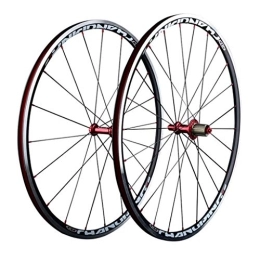 CHICTI Spares CHICTI 700C Bike Wheelset, Double Wall MTB Rim V-Brake Quick Release 24 Hole Disc 7 8 9 10 Speed 120 Sounds After 130mm Outdoor (Size : 700C)