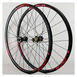 CHICTI Spares CHICTI Bicycle Front Rear Wheels 26 / 27.5 / 29in 700C Alloy Rim MTB Bike Wheelset 24H Disc Brake 8-12 Speed Thru Axle Outdoor (Color : A, Size : 27.5in)