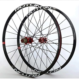 CHICTI Spares CHICTI Bicycle Wheelset 26" / 27.5" / 29" MTB Double Wall Rims Carbon Cassette Hub Sealed Bearing Bike Wheel Disc Brake QR 11 Speed 24H Outdoor (Size : 27.5inch)