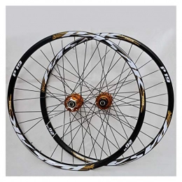CHICTI Spares CHICTI Bike Wheelset MTB For Mountain 26 27.5 29 In Double Layer Alloy Rim Sealed Bearing 7-11 Speed Cassette Hub Disc Brake QR 24H (Size : 27.5in)