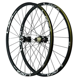 CHICTI Mountain Bike Wheel CHICTI Cycling Wheels 26inch, Aluminum Alloy Ultralight Rim Mountain Bike Cycling Hub Quick Release Wheel Cycling Wheels Outdoor (Color : Black, Size : 26in)