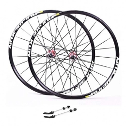 CHICTI Spares CHICTI Mountain Bike 26, Bike Bicycle Wheelset Aluminum Alloy Double Wall Rim Disc V-Brake Sealed Bearings 8 / 9 / 10 / 11 Speed Outdoor (Color : A, Size : 26inch)