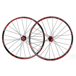 CHICTI Spares CHICTI Mountain Bike Wheelset, 27.5" Double Wall MTB Rim Quick Release V-Brake Hybrid / Hole Disc 7 8 9 10 Speed Outdoor (Color : B, Size : 26inch)